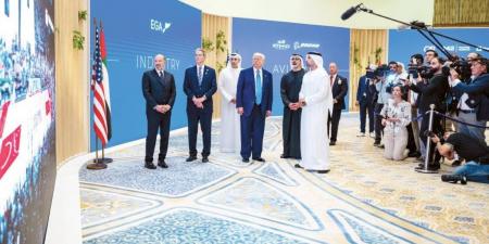 خالد بن محمد ودونالد ترامب يشهدان حوار الأعمال الإماراتي الأمريكي - تكنو بلس
