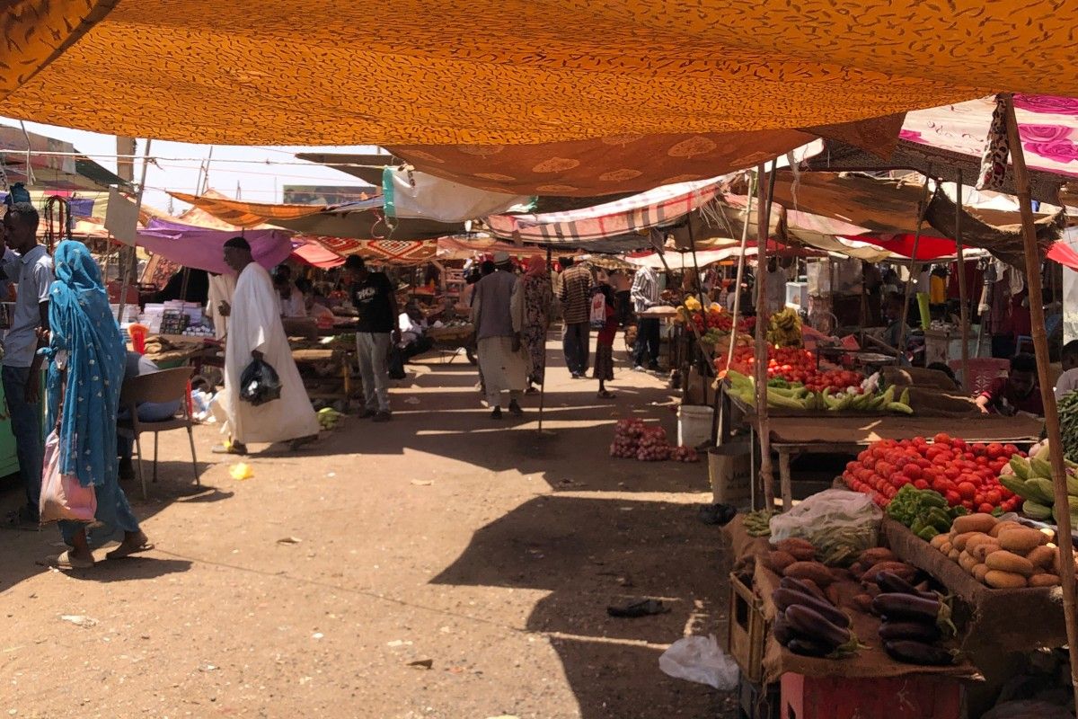 من منطقة الكلاكلة جنوب العاصمة الخرطوم، (ا ف ب).