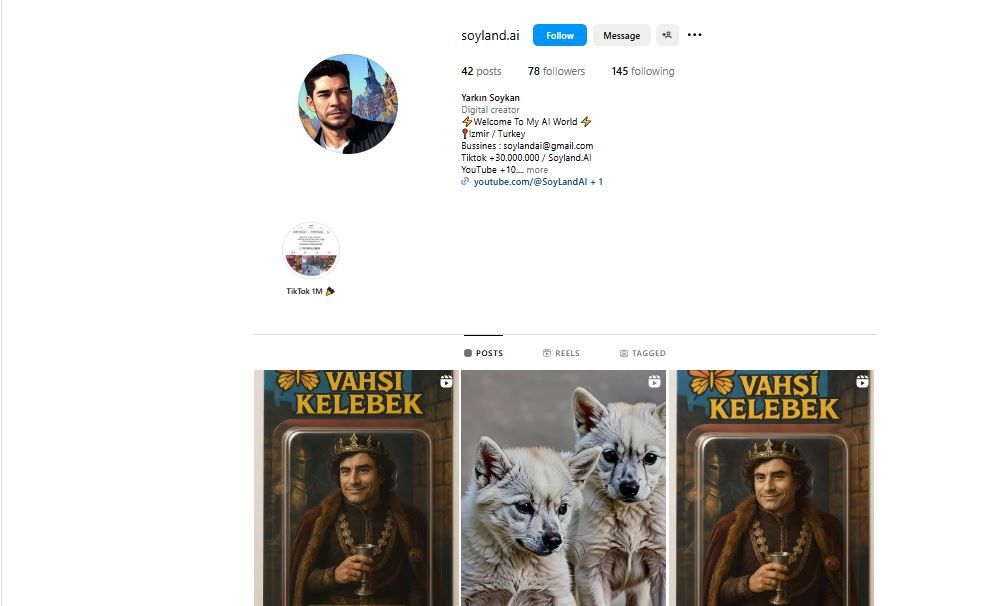 لقطة لحساب Soyland.ai في انستغرام