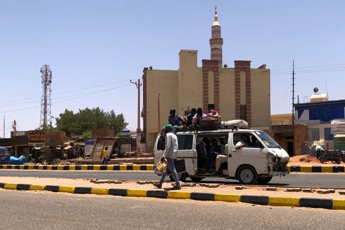 من منطقة الكلاكلة جنوب العاصمة الخرطوم، (ا ف ب).