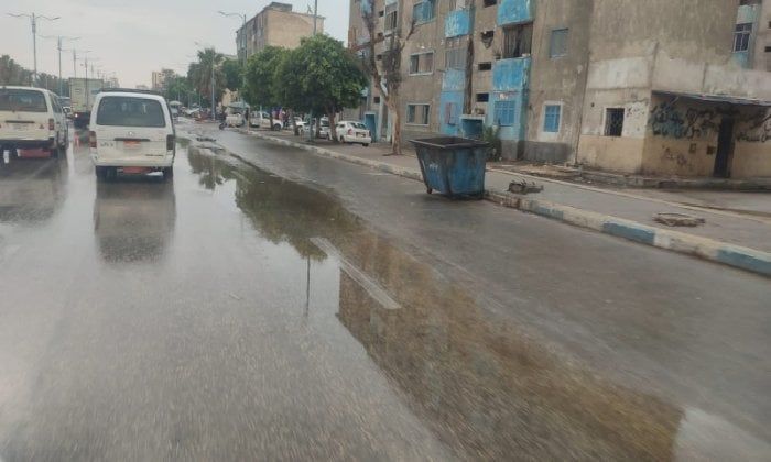 أمطار متوسطة في السويس وانتظام الملاحة بالموانئ