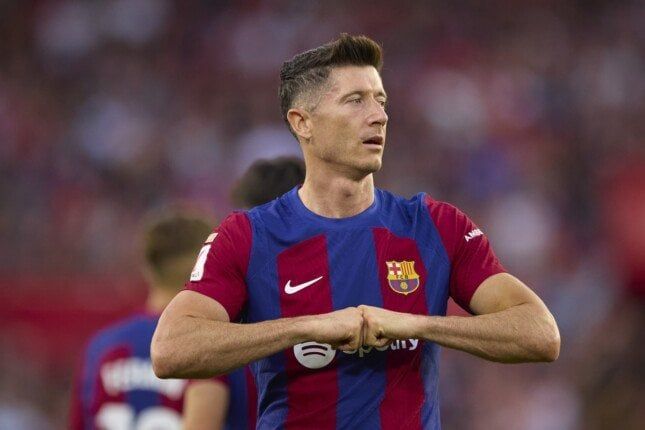 برشلونة يعلن جاهزية ليفاندوفسكي لمباراة إنتر ميلان في دوري الأبطال