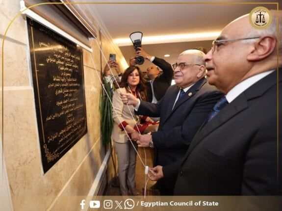 رئيس مجلس الدولة ووزير العدل يفتتحان المقر الجديد لإدارات ولجان الفتوى