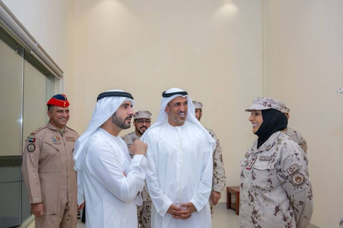 حمدان بن محمد يشهد ختام فعاليات التمرين العسكري المشترك 