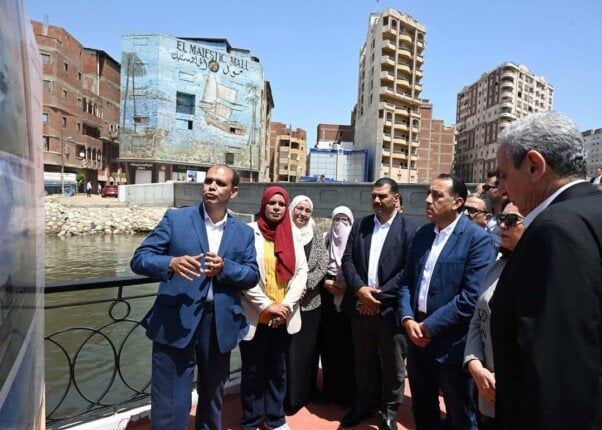 رئيس الوزراء يتفقد أعمال تطوير كورنيش ترعة القاصد بطنطا
