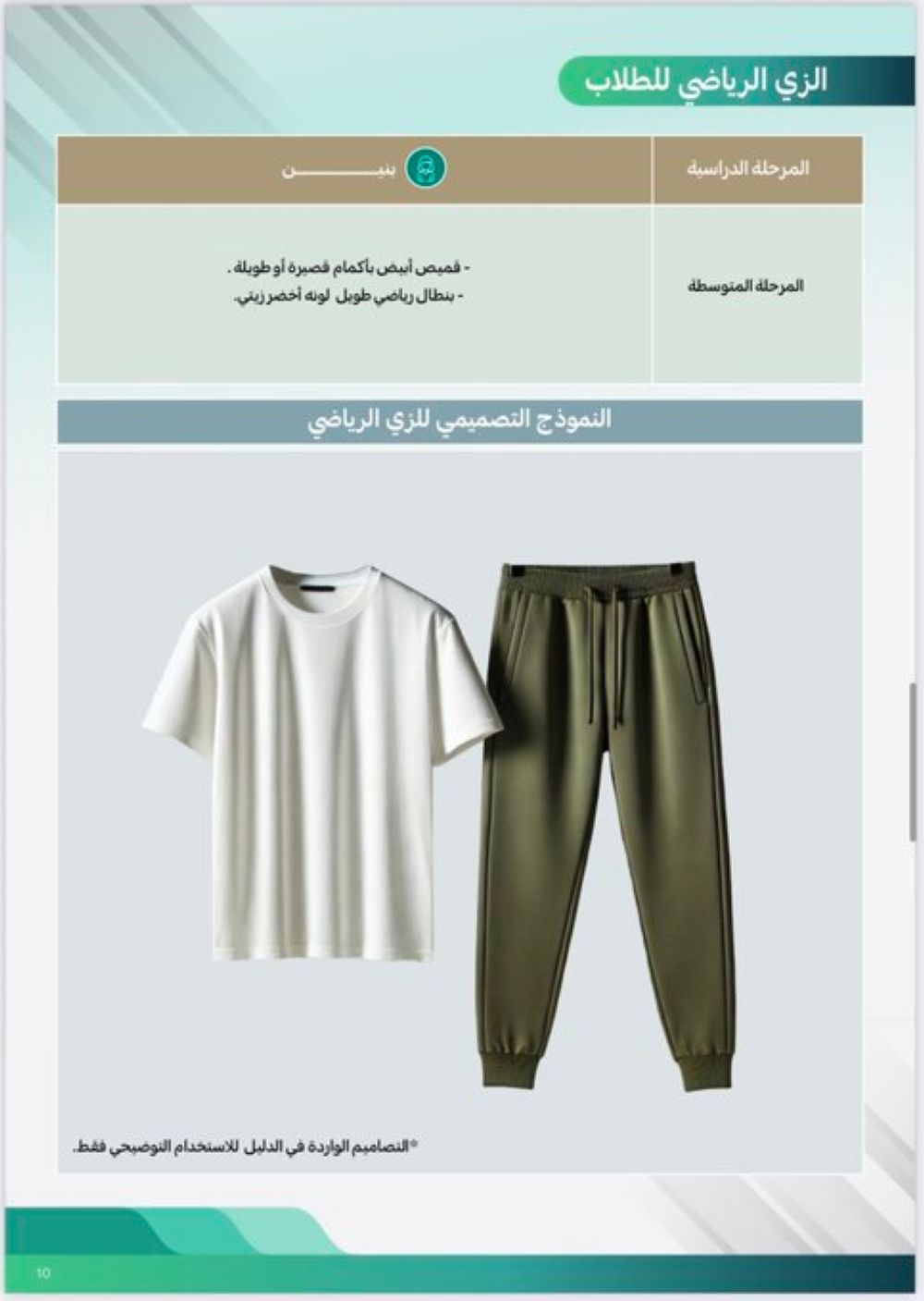 الزي المدرسي والرياضي الجديد لطلاب المدارس - اليوم