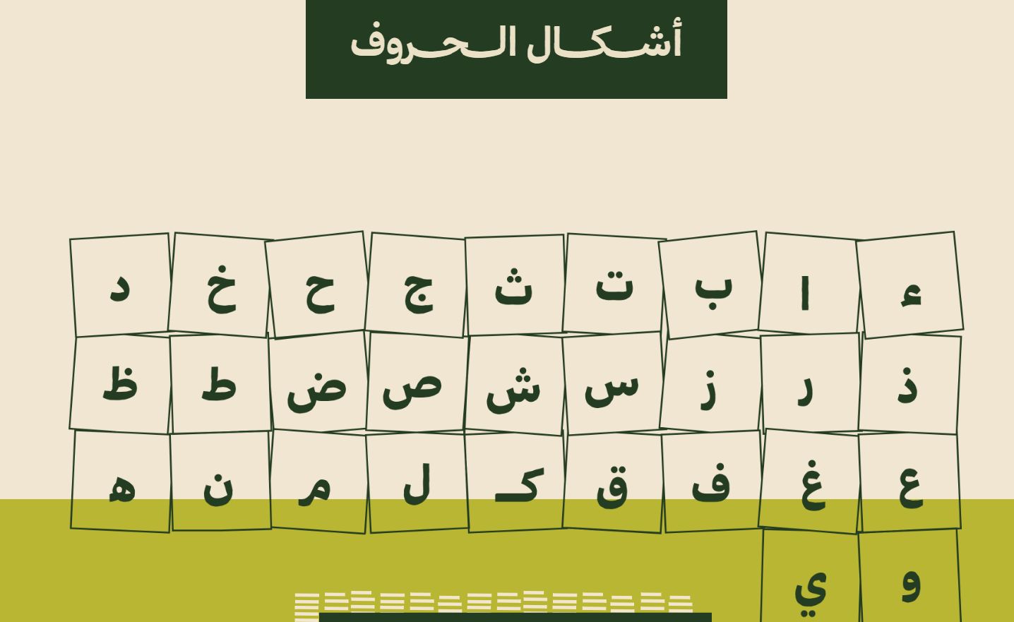 أشكال حروف خط عام الحرف اليدوية 2025