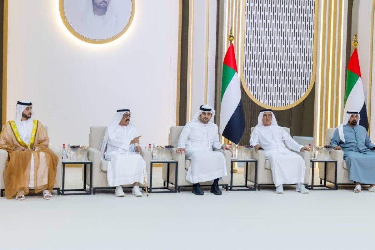 حمدان ومكتوم بن محمد يحضران أفراح آل مكتوم