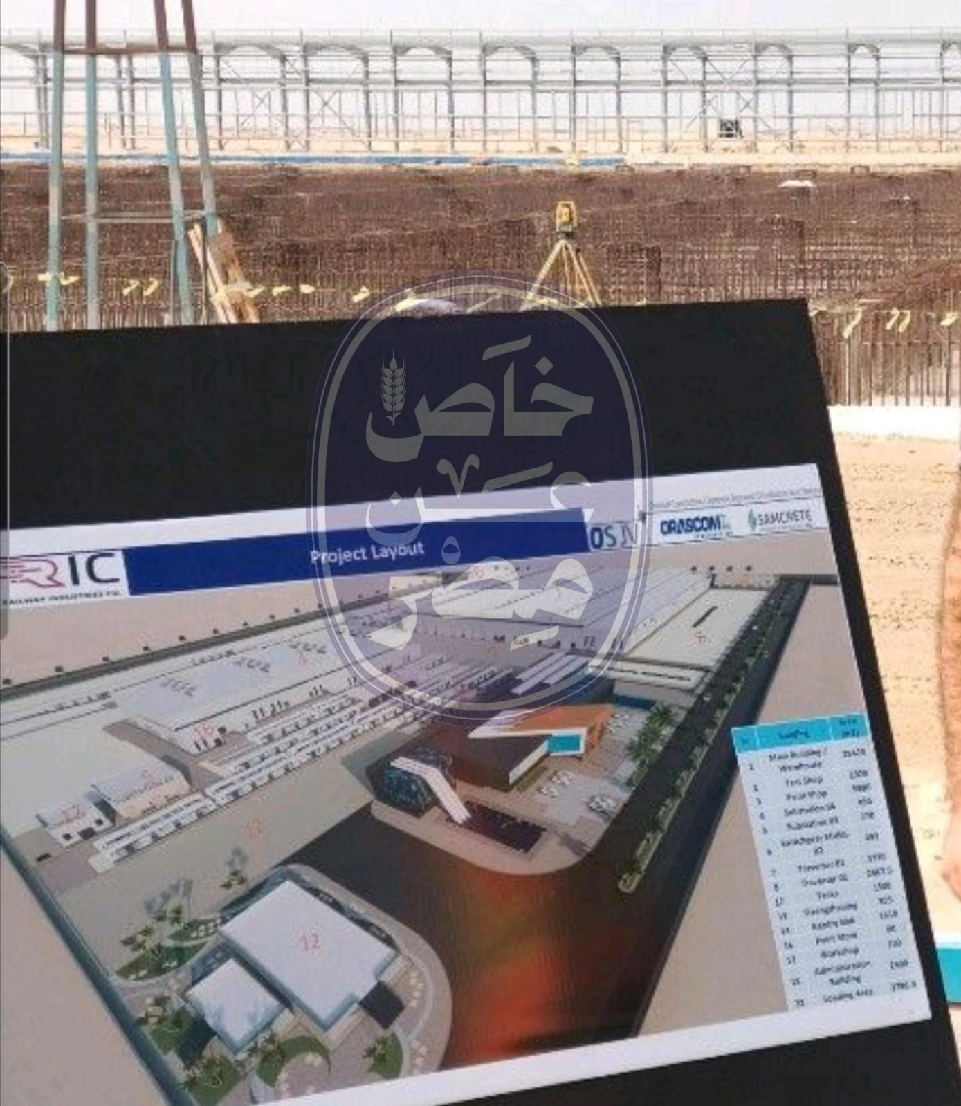 خاص عن مصر ترصد تطورات الإنشاءات بمجمع مصانع