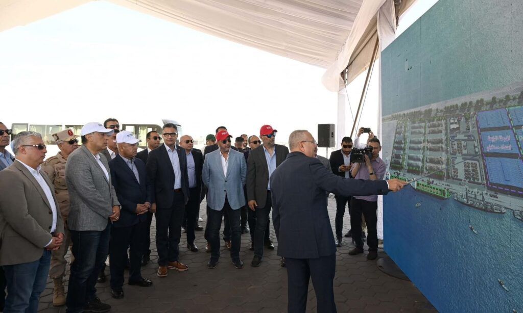 جانب من افتتاح محطة متعددة الأغراض بميناء شرق بورسعيد