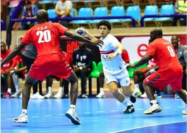 يد الزمالك تضرب بطل الكونغو بنتيجة 33 - 13 في كأس الكؤوس الأفريقية