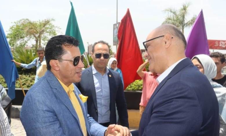 العربي للعدل والمساواة محافظ القليوبية يستقبل وزير الشباب والرياضة لبدء جولة تفقدية موسعة