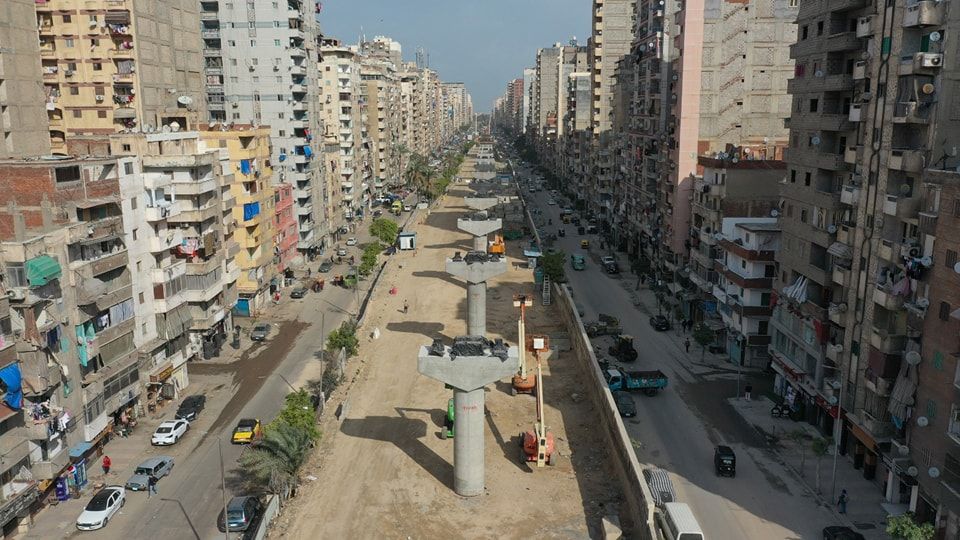 أعمال تنفيذ مترو الإسكندرية