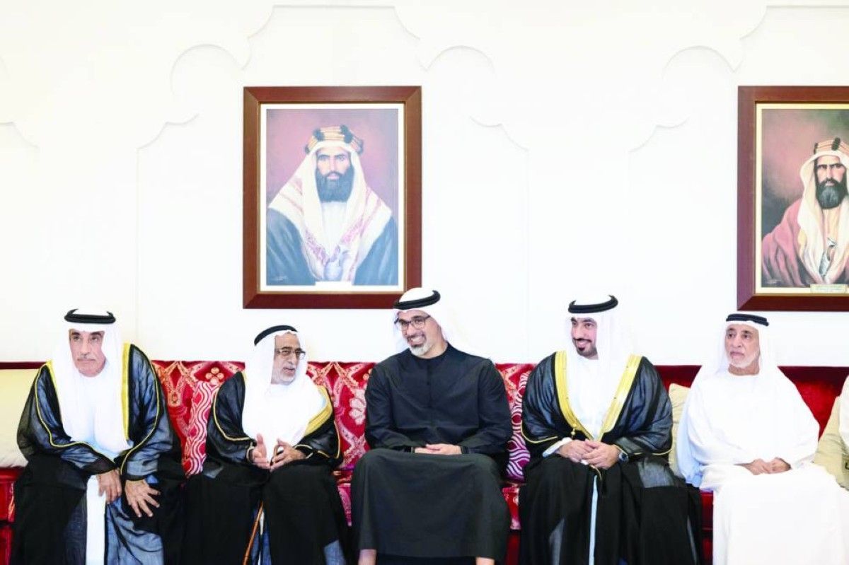 خالد بن محمد يحضر أفراح الشامسي والسويدي