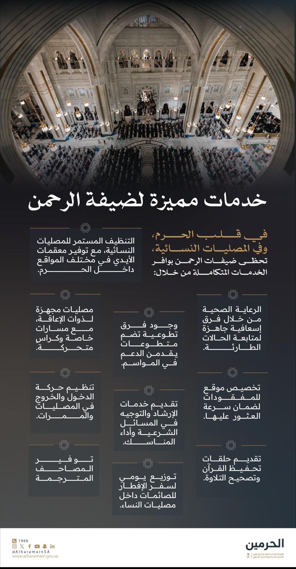 بخدمات متكاملة.. تخصيص مصليات للنساء في قلب المسجد الحرام