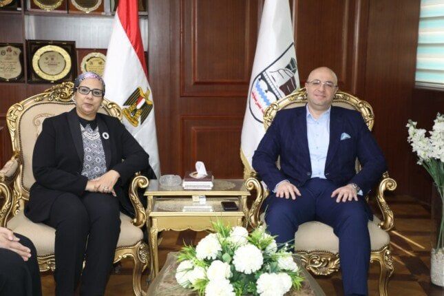 محافظ بني سويف يستقبل أمل عمّار رئيس المجلس القومي للمرأة