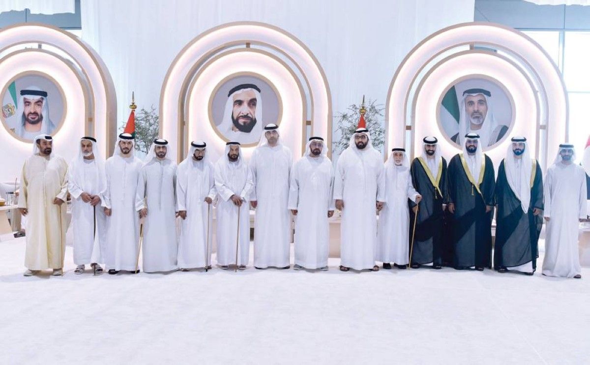 منصور بن زايد وسعود بن صقر وخالد بن محمد والشيوخ يحضرون أفراح الكتبي