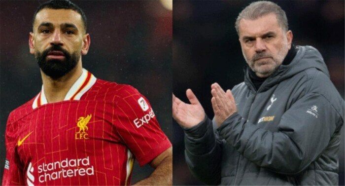 محمد صلاح يهنئ بوستيكوجلو بعد تتويج توتنهام بالدوري الأوروبي