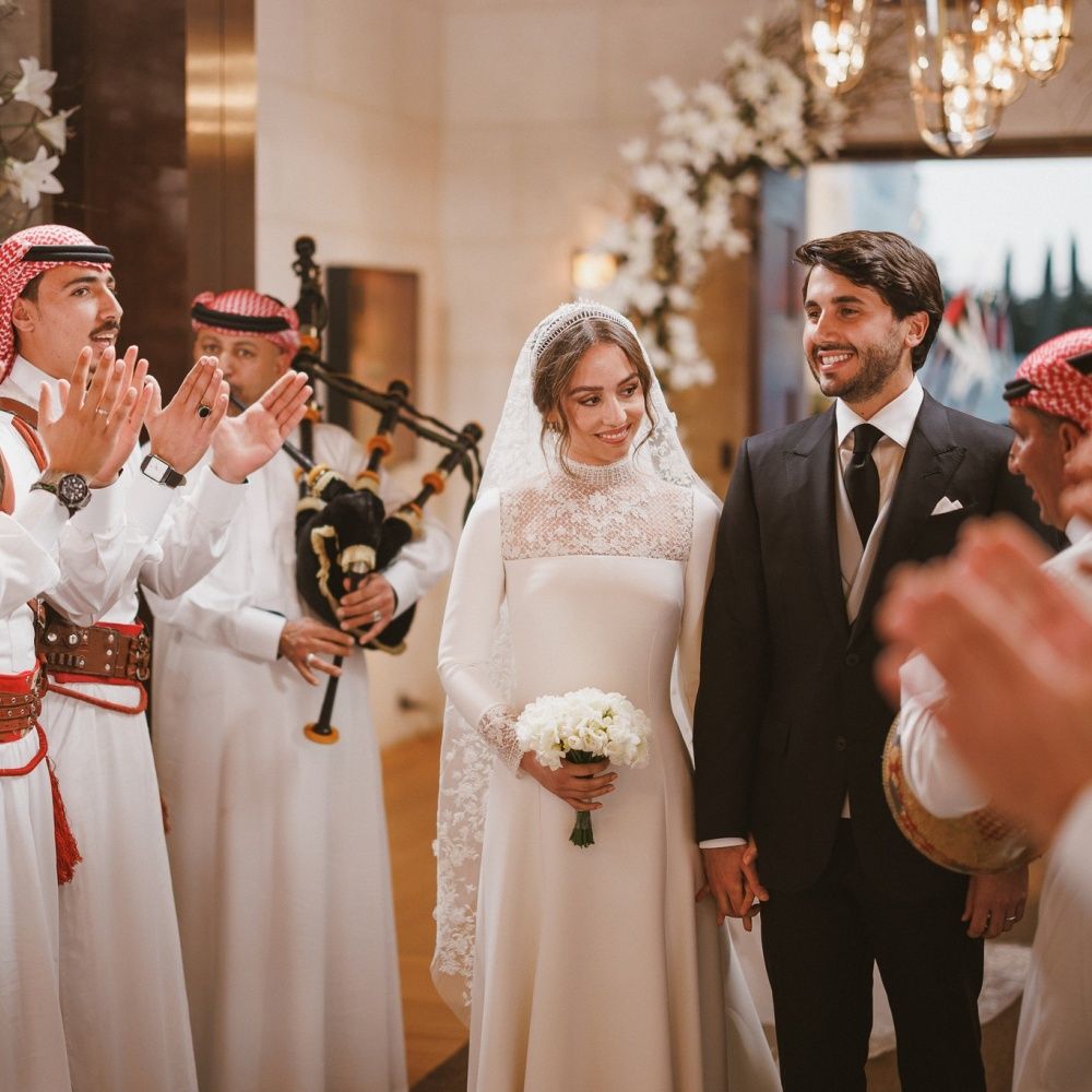 صورة نادرة من زفاف الاميرة ايمان عبدالله الثاني والسيد جميل