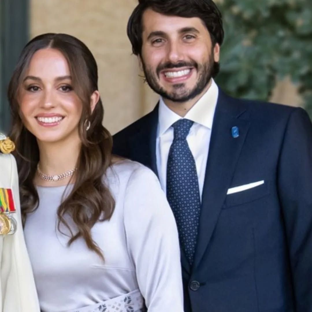 صورة للأميرة ايمان عبدالله الثاني وزوجها في الاردن