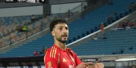 الدوري المصري الممتاز: وسام أبو علي يسجل الهدف الثالث للنادي الأهلي في مرمى حرس الحدود في الدقيقة 55 - تكنو بلس