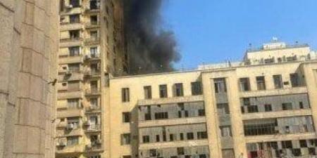 حريق في عقار أعلى بنك شهير بوسط البلد - تكنو بلس