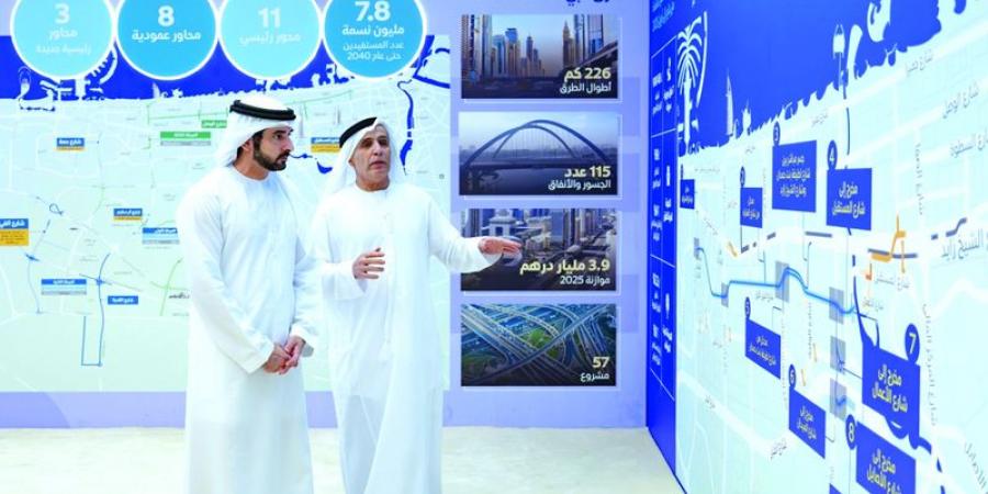 حمدان بن محمد يطّلع على سير العمل في محاور طرق استراتيجية بدبي - تكنو بلس