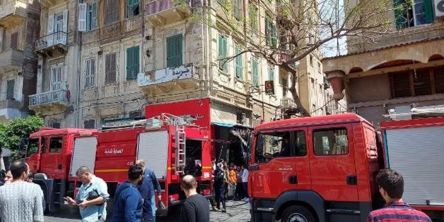إنقاذ منطقة سينما مترو فى الاسكندرية من حريق نشب بأحد المطاعم - تكنو بلس