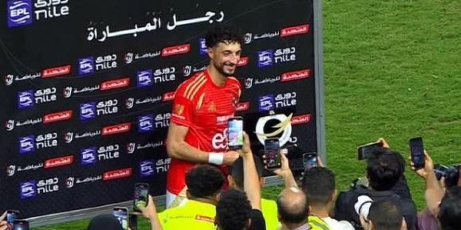 وسام أبو علي أفضل لاعب فى مباراة الأهلي والمصري البورسعيدي - تكنو بلس