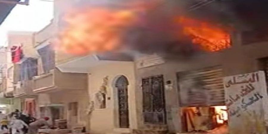 مصرع شرطي في اندلاع حريق هائل بمنزله في الفيوم - تكنو بلس