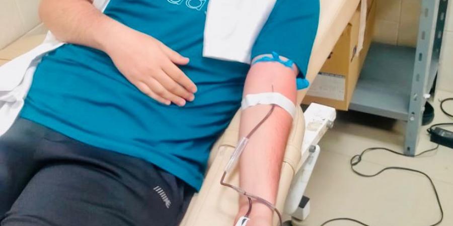 طلاب التربية العسكرية كفرالشيخ يتبرعون بالدم للمستشفي الجامعي - تكنو بلس